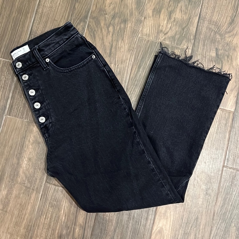 Abercrombie High Rise Kick Flare Jeans